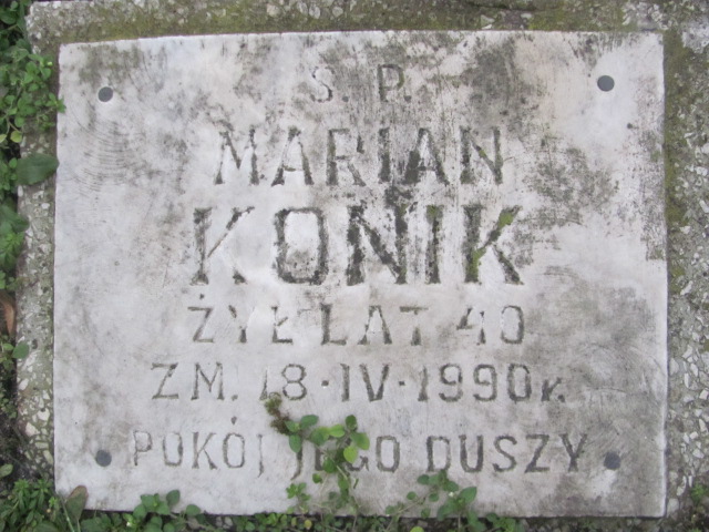 Marian Konik 1950 Włoszczowa - Grobonet - Wyszukiwarka osób pochowanych