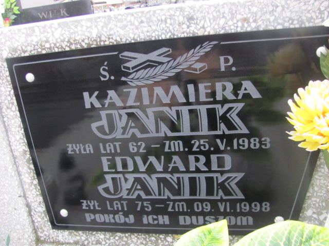 Kazimierz Janik 1921 Włoszczowa - Grobonet - Wyszukiwarka osób pochowanych