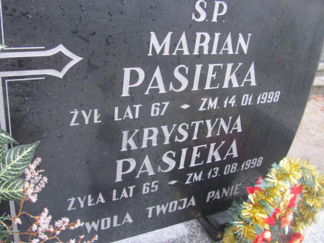 Krystyna Pasieka 1953 Włoszczowa - Grobonet - Wyszukiwarka osób pochowanych