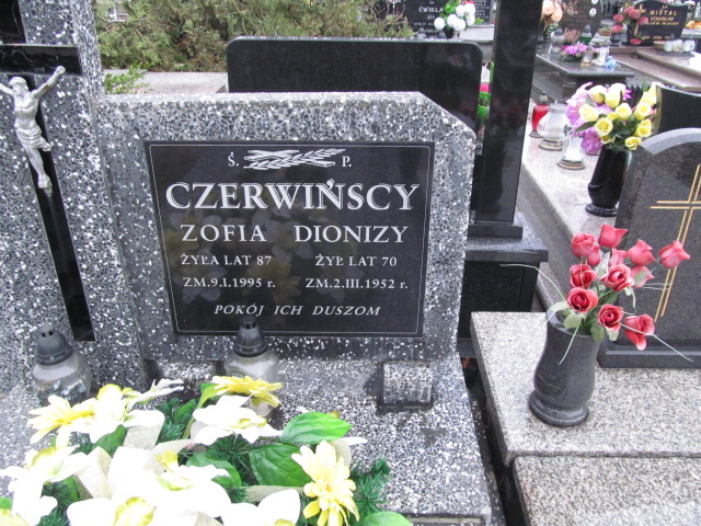 Dionizy Czerwiński Włoszczowa - Grobonet - Wyszukiwarka osób pochowanych