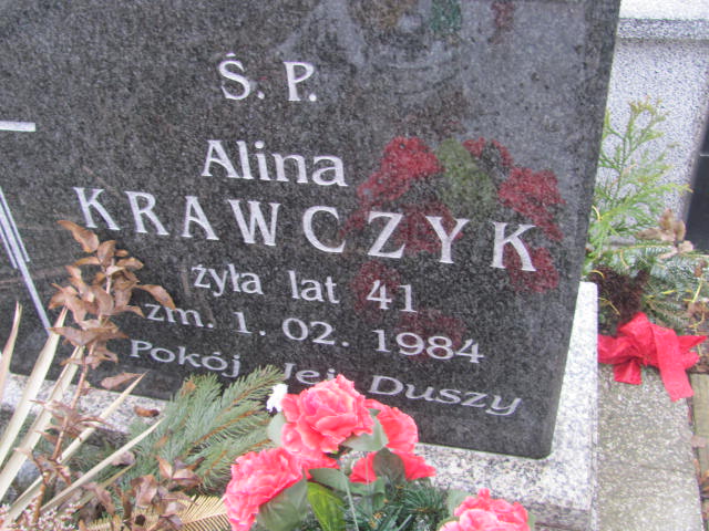 Alina Krawczyk 1943 Włoszczowa - Grobonet - Wyszukiwarka osób pochowanych